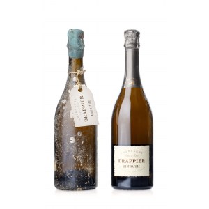 Zestaw Champagne Drappier, Carte d'Or, Brut Nature i Immersion około 2020