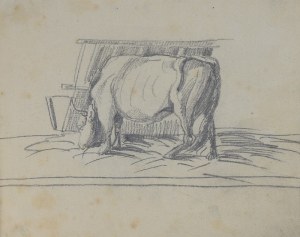 Piotr MICHAŁOWSKI (1800-1855), Szkicownik - Szkice koni, bydła i in.