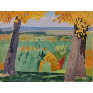 Stanislaw CZAJKOWSKI (1878-1954), Autumn in the fields, 1931