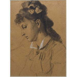 Kazimierz SZMYT (1860-1941) - pripisovaný, Portrét ženy