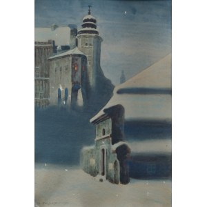 Stanisław FABIAŃSKI (1865-1947), Ansicht von Kurza Stopka im Winter, 1923