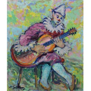Nathan GUTMAN (1898-1987), Pierrot und Gitarre