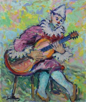 Nathan GUTMAN (1898-1987), Pierrot i gitara