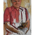 Janusz STRZAŁECKI - JAST (1902-1983), Zátišie / portrét - obojstranná maľba