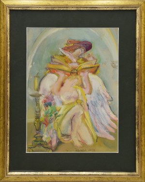 Kasper POCHWALSKI (1899-1971), Poeta, księga i Amor, 1958