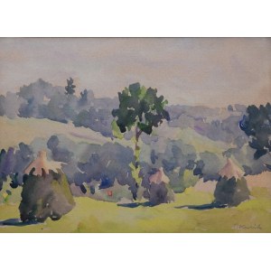 Tadeusz KUCIK (1902-1962), Landschaft mit Garben