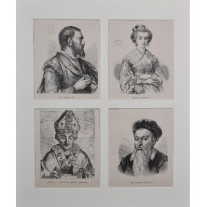 Jan MATEJKO (1838-1893), Four portraits, 1876