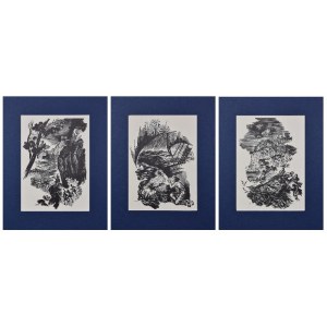 Stanislaw OSTOJA-CHROSTOWSKI (1900-1947), Set of three woodcuts