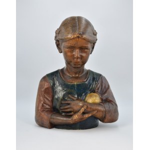 Author unspecified, Bust of a girl with a ball