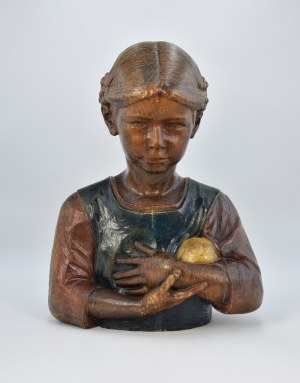 Author unspecified, Bust of a girl with a ball