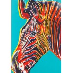 Andy Warhol (1928 Pittsburg - 1987 New York), Zebra Grevyho ze série Ohrožené druhy, 1983