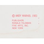 Andy Warhol (1928 Pittsburg - 1987 Nowy Jork), Grevy’s Zebra z cyklu Endangered Species, 1983