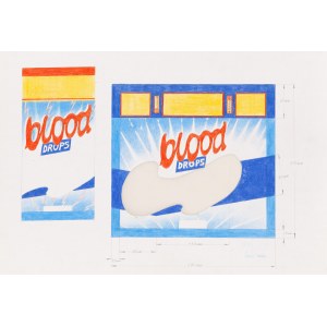 Zbigniew Libera (b. 1959, Pabianice), Blood Drops 1 packaging project, 1998