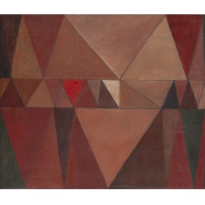 Jerzy Nowosielski (b. 1943), Abstraction, double-sided work, 1958