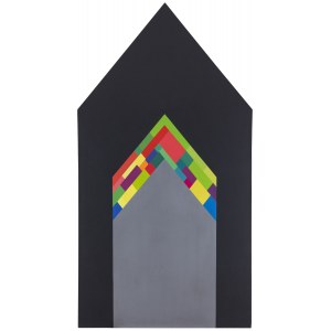 Jan Pamuła (1944 Spytkowice k. Wadowice - 2022 ), Arrangement with a triangle, 1975