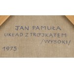 Jan Pamuła (1944 Spytkowice k. Wadowice - 2022 ), Aranžmán s trojuholníkom, 1975