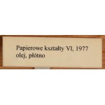 Hilary Krzysztofiak (1926 Szopienice (nyní Katovice) - 1979 Falls Church u Washingtonu), Papírové tvary VI, 1977