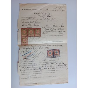 BEZIRKSGERICHT DROHOBYTSCH VORKRIEGSPROTOKOLL 1915, STEMPEL