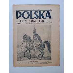 CZASOPISMO POLSKA, KWIAT ARMJI POLSKIEJ, SZKOŁA PODCHORĄŻYCH W GRUDZIĄDZU, SIERPIEŃ 1936 R