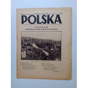 CZASOPISMO POLSKA, CIESZYN KRWAWIĄCA RANA NARODU POLSKIEGO, LUTY 1936 R