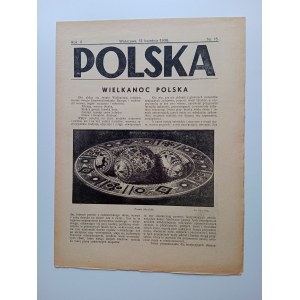 ČASOPIS POLSKA, VELIKONOČNÍ POLSKO, DUBEN 1936