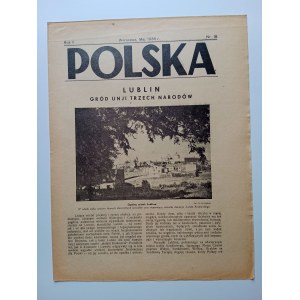 CZASOPISMO POLSKA, LUBLIN GRÓD UNJI TRZECH NARODÓW, MAJ 1936 R