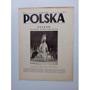CZASOPISMO POLSKA, KRAKÓW KLEJNOT MIAST POLSKICH, STYCZEŃ 1936 R