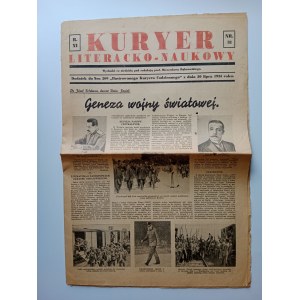 CZASOPISMO KURYER LITERACKO-NAUKOWY, GENEZA WOJNY ŚWIATOWEJ, LIPIEC 1934 R
