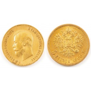 10 RUBLES IN GOLD, Russia, 1900, Nicholas II