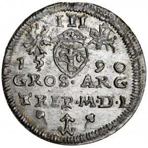 Zygmunt III 1587-1632, Trojak 1590, Wilno. R