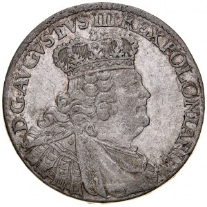 August III 1733-1763, Szóstak 1755 E-C, Lipsk.