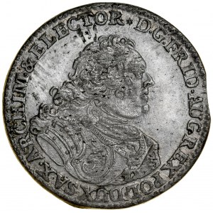 August III 1733-1763, Vicar's penny 1741, Dresden.