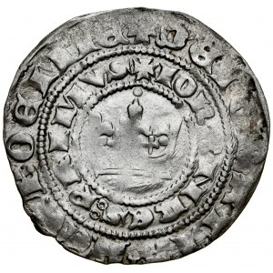 John of Luxembourg 1310-1346, Prague penny, Av: Royal crown, Rv.: Bohemian lion.