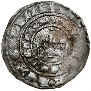 John of Luxembourg 1310-1346, Prague penny, Av: Royal crown, Rv.: Bohemian lion.