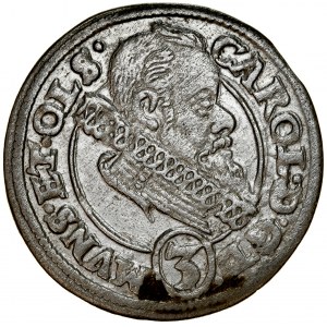 Silesia, Duchy of Ziębice-Oleśnica, Charles II 1587-1617, 3 krajcary 1615, Oleśnica.