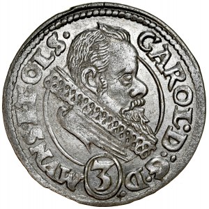 Śląsk, Księstwo Ziębicko-Oleśnickie, Karol II 1587-1617, 3 krajcary 1614, Oleśnica.