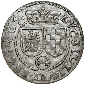 Śląsk, Księstwo Legnicko-Brzesko-Wołowskie, Jan Chrystian i Jerzy Rudolf 1603-1621, 3 krajcary 1607, Złoty Stok.