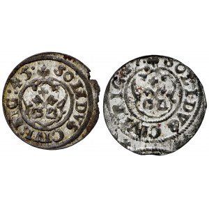 Krystyna 1632-1654, Szeląg 1643 x 2, 1645, 1647, Ryga.