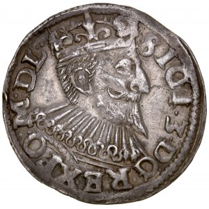 Sigismund III 1587-1632, Trojak 1596, Bydgoszcz.