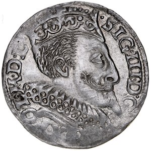 Zygmunt III 1587-1632, Trojak 1596, Bydgoszcz.