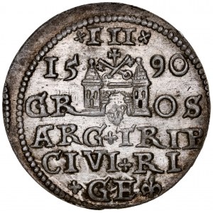 Sigismund III 1587-1632, Troy 1590, Riga.