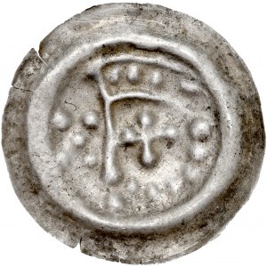 Teutonic Order, Button Brakteat, Av: Pennant to left, RR.