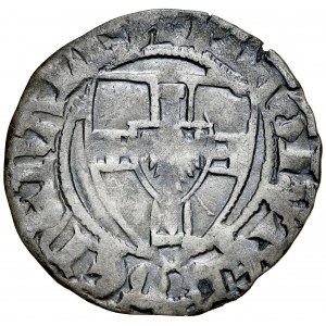Winrych von Kniprode 1351-1382, Kwartnik, Av.: Tarcza krzyżacka, Rv.: Krzyż prosty, Toruń.