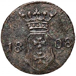 Wolne Miasto Gdańsk 1808-1812, Szeląg 1808, Gdańsk.