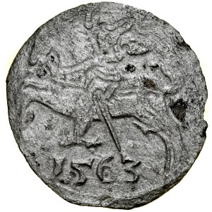 Zygmunt II August 1545-1572, Denar 1563, Wilno.