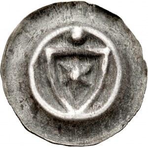 Teutonic Order, Button Brakteat, Av.: Teutonic shield, on it a star, above it a dot.