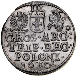 Zygmunt III 1587-1632, Trojak 1602 K, Kraków.
