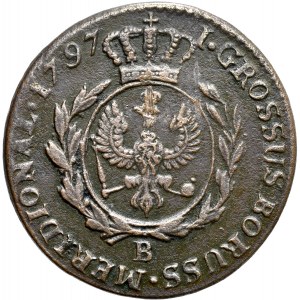 Prusy Południowe, Fryderyk Wilhelm II 1786-1797, Grosz 1797 B, Wrocław.
