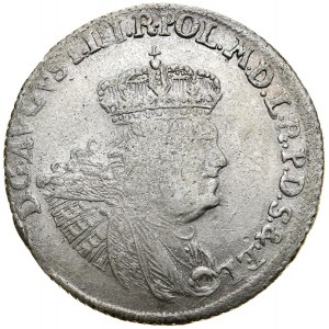 August III 1733-1763, 30 groszy 1762 R-E-OE, Gdańsk.