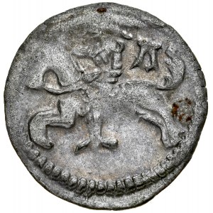 Alexander Jagelovský 1501-1506, denár, Av: Pogo, gotické písmeno A.